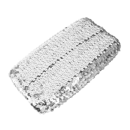 PHENOFICE Elastischer Gürtel Mit Pailletten Stoffmaterial Zum Nähen Dekorativer Besatz Für Kleidung Auswechselbar Und Verschleißfest PHENOFICE Elastischer Gürtel Mit Pailletten Stoffmaterial Zum Nähen Dekorativer Besatz Für Kleidung Auswechselbar Und Verschleißfest von PHENOFICE