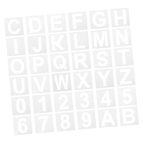 PHENOFICE Schablonen-Set 5 Zoll 36-teilig Zeichen-Alphabet-vorlagen für Jungen und Mädchen Pet-Material Leicht Zu Reinigen für Kunstprojekte Der Familie PHENOFICE Schablonen-Set 5 Zoll 36-teilig Zeichen-Alphabet-vorlagen für Jungen und Mädchen Pet-Material Leicht Zu Reinigen für Kunstprojekte Der Familie von PHENOFICE