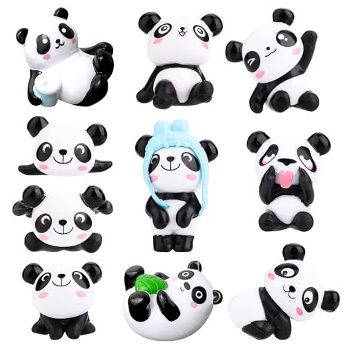 10er-Pack Panda-Figuren, süße Panda-Kuchendekorationen, Panda-Dekorationen, Kung-Fu-Panda-Ornamente, Mikro-Landschaftsdekorationszubehör, Panda-Party-Kuchendekorationen für Jungen und Mädchen 10er-Pack Panda-Figuren, süße Panda-Kuchendekorationen, Panda-Dekorationen, Kung-Fu-Panda-Ornamente, Mikro-Landschaftsdekorationszubehör, Panda-Party-Kuchendekorationen für Jungen und Mädchen von PHIEZC