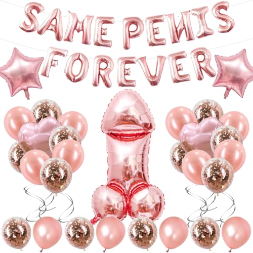 JGA Deko frauen, JGA Deko Ballons Rosegold Set, Konfetti Folienballons, Perfekt für Brautpartys, Junggesellinnenabschiede und Abschiedspartys, 38 Stück JGA Deko frauen, JGA Deko Ballons Rosegold Set, Konfetti Folienballons, Perfekt für Brautpartys, Junggesellinnenabschiede und Abschiedspartys, 38 Stück von PHIEZC