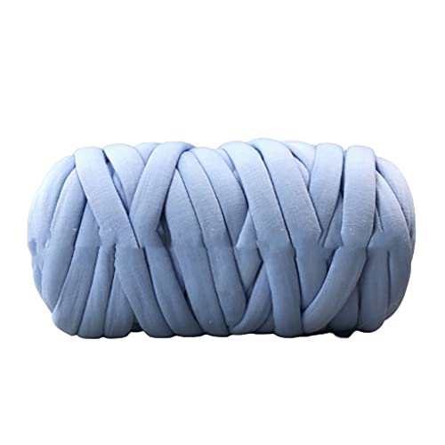PHILSP Chunky Garn 500g Super Dickes Grobgarn Baumwolle Wolle Tube für Decke Katzennest Bett Umfang Geflochten Hautfreundlich Bequem Blau von PHILSP