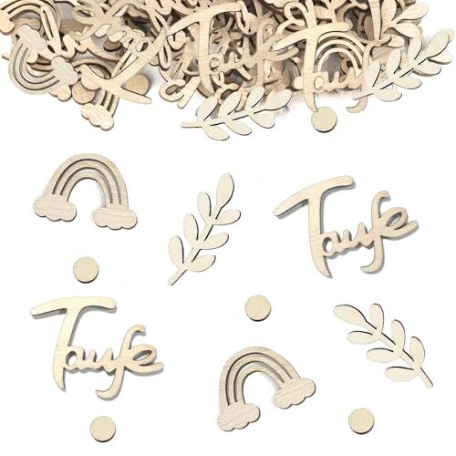 100 Stück Babyparty-Konfetti aus Holz, Boho, rustikal, neutrale Tischdekoration, neutrale Babyparty-Tischdekoration, für Jungen und Mädchen, Uni 100 Stück Babyparty-Konfetti aus Holz, Boho, rustikal, neutrale Tischdekoration, neutrale Babyparty-Tischdekoration, für Jungen und Mädchen, Uni von PHIOMUUE
