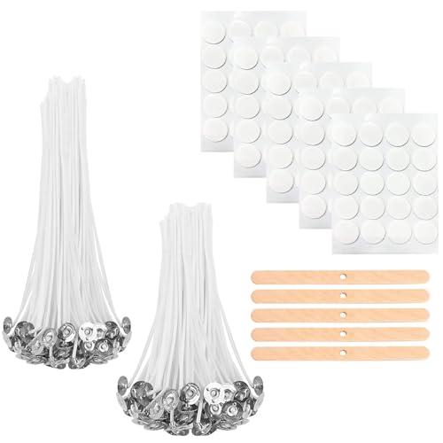 Kerzendochte für Kerzen, 100stk Kerzendocht Set Cotton Dochte für die Kerzenherstellung Candle DIY - 10 und 15cm Kerzendochte für Kerzen, 100stk Kerzendocht Set Cotton Dochte für die Kerzenherstellung Candle DIY - 10 und 15cm von PHISGNIO
