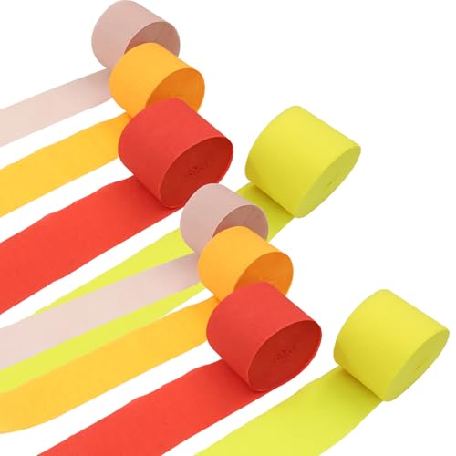 PHITUODA Luftschlangen aus Krepppapier, für Hochzeit, Babyparty, Geburtstag, Valentinstag, 25 m, Rot, Orange, Gelb, Rosa, 8 Rollen, Rot, Orange, Gelb, Rosa, 8 Rollen PHITUODA Luftschlangen aus Krepppapier, für Hochzeit, Babyparty, Geburtstag, Valentinstag, 25 m, Rot, Orange, Gelb, Rosa, 8 Rollen, Rot, Orange, Gelb, Rosa, 8 Rollen von PHITUODA