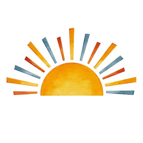 PHMING 2 Stück Wandtattoo Kinderzimmer 142 × 74 cm, Wandsticker Kinderzimmer PVC, Selbstklebend Wandtattoo Sonne, für Mädchen Jungen Babyzimmer, Kindergarten Schlafzimmer PHMING 2 Stück Wandtattoo Kinderzimmer 142 × 74 cm, Wandsticker Kinderzimmer PVC, Selbstklebend Wandtattoo Sonne, für Mädchen Jungen Babyzimmer, Kindergarten Schlafzimmer von PHMING