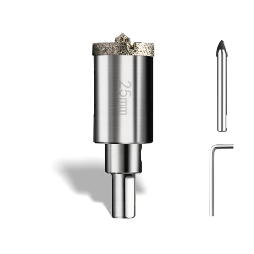 Diamant Bohrkrone Lochsäge 25mm mit Zentrierbohrer Professionellen Diamant Kernlochbohrer Fliesenbohrer Glasbohrer Metall Lochsägen Universal HSS Lochsägen für Glas Fliese Keramisches Marmor Kalkstein Diamant Bohrkrone Lochsäge 25mm mit Zentrierbohrer Professionellen Diamant Kernlochbohrer Fliesenbohrer Glasbohrer Metall Lochsägen Universal HSS Lochsägen für Glas Fliese Keramisches Marmor Kalkstein von PHMNZIP