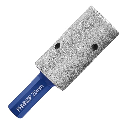 Diamant Schleifkörper 20mm Diamants Fingerfräser Schleifbits Fingerbohrer Fasenbohrer mit HEX-Schaftadapter Diamantfräser Vergrößerung Vorhandener Löcher für Porzellan, Marmor, Granit Diamant Schleifkörper 20mm Diamants Fingerfräser Schleifbits Fingerbohrer Fasenbohrer mit HEX-Schaftadapter Diamantfräser Vergrößerung Vorhandener Löcher für Porzellan, Marmor, Granit von PHMNZIP