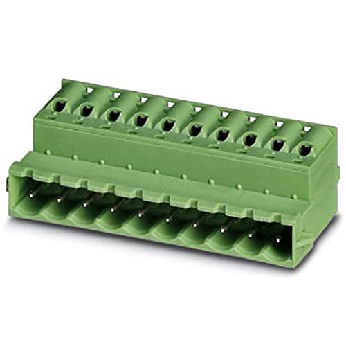 PHOENIX CONTACT FKIC 2.5/6-ST-RN Leiterplattensteckverbinder, 12A, 320V, 6 Anzahl der Potenziale, 6 Polzahl Pro Reihe, 6 Anzahl der Anschlüsse, 5mm Rastermaß, Grün, 50 Stück PHOENIX CONTACT FKIC 2.5/6-ST-RN Leiterplattensteckverbinder, 12A, 320V, 6 Anzahl der Potenziale, 6 Polzahl Pro Reihe, 6 Anzahl der Anschlüsse, 5mm Rastermaß, Grün, 50 Stück von PHOENIX CONTACT