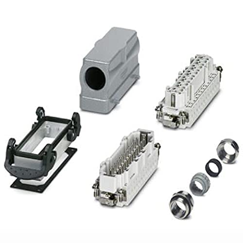 PHOENIX CONTACT HC-KIT-B24-R04 Steckverbinder Set, B24 Tüllen und Anbaugehäuse Bestehend, 24 Poligem Stecker und Buchseneinsatz, M32 Kabelverschraubung, 730.300g PHOENIX CONTACT HC-KIT-B24-R04 Steckverbinder Set, B24 Tüllen und Anbaugehäuse Bestehend, 24 Poligem Stecker und Buchseneinsatz, M32 Kabelverschraubung, 730.300g von PHOENIX CONTACT