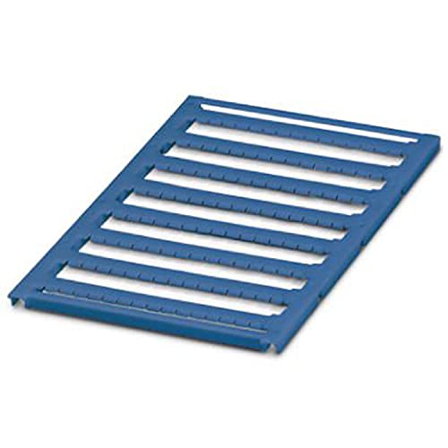 PHOENIX CONTACT UC-TMF 4 BU Marker für Klemmen, 4.2mm für Klemmenbreite, 3.6 mm x 5.1mm Schriftfeldgröße, 120 Einzelschilder, Blau, 10 Stück PHOENIX CONTACT UC-TMF 4 BU Marker für Klemmen, 4.2mm für Klemmenbreite, 3.6 mm x 5.1mm Schriftfeldgröße, 120 Einzelschilder, Blau, 10 Stück von PHOENIX CONTACT