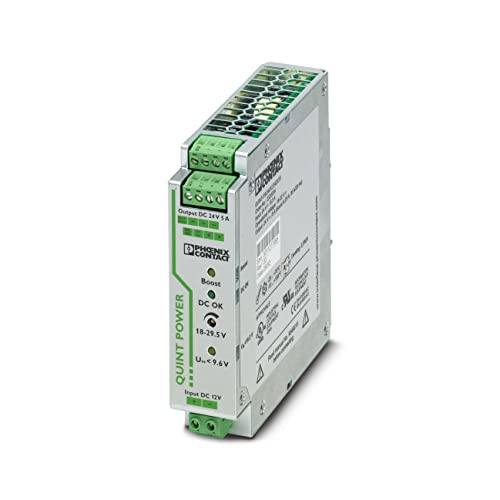 Phoenix Contact QUINT-PS/12DC/24DC/5 DC/DC-Wandler 120W 12 V dc IN, 24V dc OUT / 5A DIN-Schienen-Montage 1.5kV dc von PHOENIX CONTACT