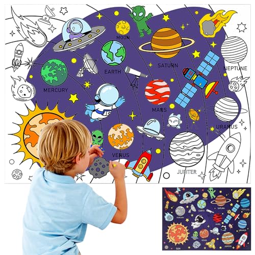 PHOGARY Ausmaltischdecke Kinder aus Papier, Kreatives Weltraum Maltischdecke für Kinder Geburtstag Riesen Malposter, Tischdecke Malpapier Kinderbeschäftigung für Partys und Klassenzimmer 31" x 43" PHOGARY Ausmaltischdecke Kinder aus Papier, Kreatives Weltraum Maltischdecke für Kinder Geburtstag Riesen Malposter, Tischdecke Malpapier Kinderbeschäftigung für Partys und Klassenzimmer 31" x 43" von PHOGARY