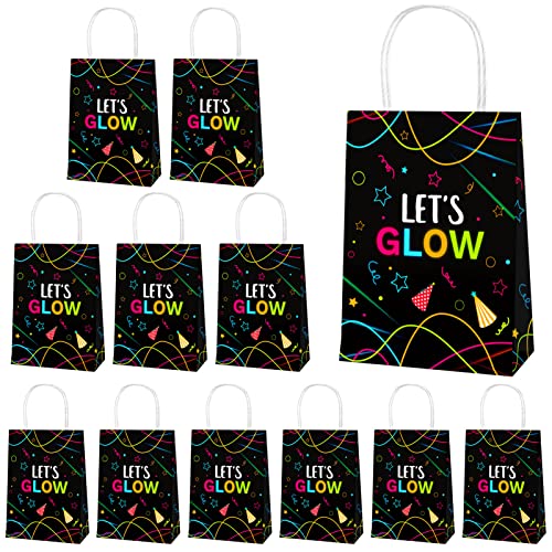 PHOGARY Neon Party Deko Geschenktüten Kindergeburtstag, 12 Mitgebsel Tüten mit Henkel Glow in the Dark Geburtstagstüten Mitgebsel Kinder, Papiertüten Klein für Neon Fasching Geburtstagsdeko PHOGARY Neon Party Deko Geschenktüten Kindergeburtstag, 12 Mitgebsel Tüten mit Henkel Glow in the Dark Geburtstagstüten Mitgebsel Kinder, Papiertüten Klein für Neon Fasching Geburtstagsdeko von PHOGARY