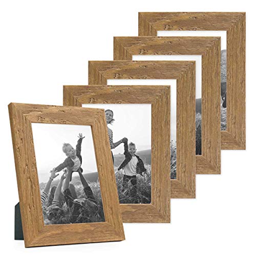 Bilderrahmen 13x18 cm Holz Eiche-Optik, 5er Set Echtholz-Rahmen rustikal, Strandhaus, Made in Germany, Echtglas, zum Aufhängen & Aufstellen, extra Zubehör - Treibholzlook mit einem Hauch Küstenflair Bilderrahmen 13x18 cm Holz Eiche-Optik, 5er Set Echtholz-Rahmen rustikal, Strandhaus, Made in Germany, Echtglas, zum Aufhängen & Aufstellen, extra Zubehör - Treibholzlook mit einem Hauch Küstenflair von PHOTOLINI