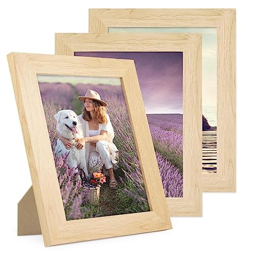 PHOTOLINI Bilderrahmen 15x20 Holz MDF Natur, 3er Set breite Bilderrahmen 20x15, Picture Frame mit Acrylglas, Bilderrahmen 15 x 20 cm zum Aufhängen & Aufstellen, Rahmen 15x20 mit Zubehör PHOTOLINI Bilderrahmen 15x20 Holz MDF Natur, 3er Set breite Bilderrahmen 20x15, Picture Frame mit Acrylglas, Bilderrahmen 15 x 20 cm zum Aufhängen & Aufstellen, Rahmen 15x20 mit Zubehör von PHOTOLINI