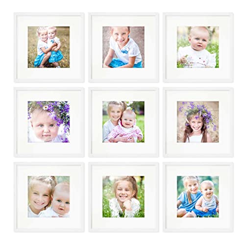 PHOTOLINI Bilderrahmen 30x30 Weiß, MDF Holz Bilderrahmen Set weiß, quadratisch 30x30 Diamond painting, Fotorahmen Set mit Acrylglas, 30 x 30 Rahmen mit Passepartout zum Aufhängen & Zubehör PHOTOLINI Bilderrahmen 30x30 Weiß, MDF Holz Bilderrahmen Set weiß, quadratisch 30x30 Diamond painting, Fotorahmen Set mit Acrylglas, 30 x 30 Rahmen mit Passepartout zum Aufhängen & Zubehör von PHOTOLINI