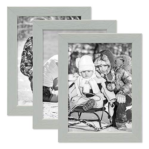 PHOTOLINI Bilderrahmen Kinderzimmer 10x15 cm Grau, 3er Set Wechselrahmen farbig, Holz, Acrylglas, Made in Germany, zum Aufstellen & Aufhängen, mit Zubehör - für Bunte Kinderbilder PHOTOLINI Bilderrahmen Kinderzimmer 10x15 cm Grau, 3er Set Wechselrahmen farbig, Holz, Acrylglas, Made in Germany, zum Aufstellen & Aufhängen, mit Zubehör - für Bunte Kinderbilder von PHOTOLINI