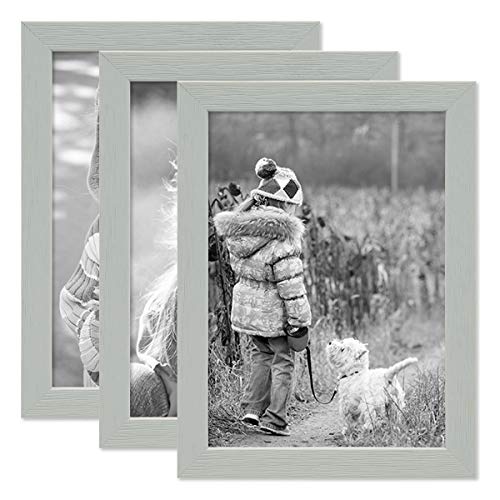 PHOTOLINI Bilderrahmen Kinderzimmer 15x20 cm Grau, 3er Set Wechselrahmen farbig, Holz, Acrylglas, Made in Germany, zum Aufstellen & Aufhängen, mit Zubehör - für Bunte Kinderbilder PHOTOLINI Bilderrahmen Kinderzimmer 15x20 cm Grau, 3er Set Wechselrahmen farbig, Holz, Acrylglas, Made in Germany, zum Aufstellen & Aufhängen, mit Zubehör - für Bunte Kinderbilder von PHOTOLINI