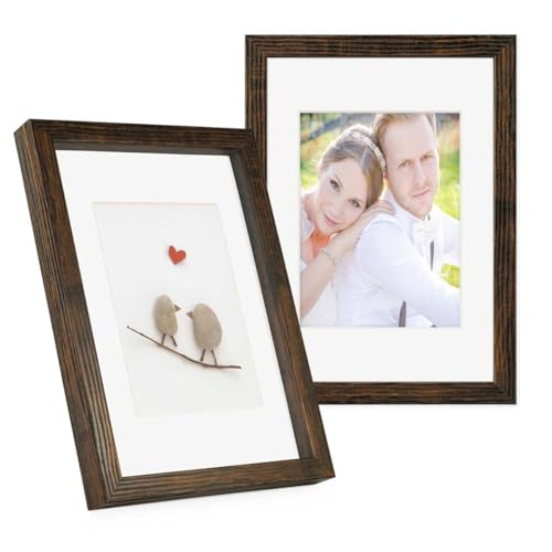 PHOTOLINI 3D Bilderrahmen zum Befüllen 21x30 A4 Eiche dunkel, 1,5 cm tiefer Objektrahmen mit Glas, 2x tiefer Bilderrahmen A4 21x30 Holz MDF mit Passepartout, dicker 3D Rahmen befüllbar für Gegenstände PHOTOLINI 3D Bilderrahmen zum Befüllen 21x30 A4 Eiche dunkel, 1,5 cm tiefer Objektrahmen mit Glas, 2x tiefer Bilderrahmen A4 21x30 Holz MDF mit Passepartout, dicker 3D Rahmen befüllbar für Gegenstände von PHOTOLINI