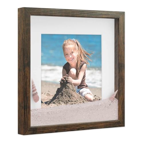 PHOTOLINI 3D Bilderrahmen zum Befüllen 30x30 Eiche dunkel groß, 1,5 cm tiefer Objektrahmen mit Glas, tiefer Bilderrahmen 30x30 Holz MDF mit Passepartout, Dicker 3D Rahmen befüllbar für Gegenstände PHOTOLINI 3D Bilderrahmen zum Befüllen 30x30 Eiche dunkel groß, 1,5 cm tiefer Objektrahmen mit Glas, tiefer Bilderrahmen 30x30 Holz MDF mit Passepartout, Dicker 3D Rahmen befüllbar für Gegenstände von PHOTOLINI