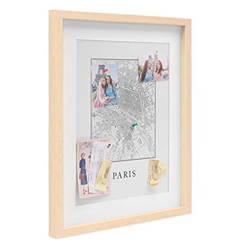 PHOTOLINI 3D Bilderrahmen zum Befüllen 40x50 Natur groß, 1,5 cm tiefer Objektrahmen mit Glas, tiefer Bilderrahmen 40x50 Holz MDF mit Passepartout, Dicker 3D Rahmen befüllbar für Gegenstände Geschenk PHOTOLINI 3D Bilderrahmen zum Befüllen 40x50 Natur groß, 1,5 cm tiefer Objektrahmen mit Glas, tiefer Bilderrahmen 40x50 Holz MDF mit Passepartout, Dicker 3D Rahmen befüllbar für Gegenstände Geschenk von PHOTOLINI