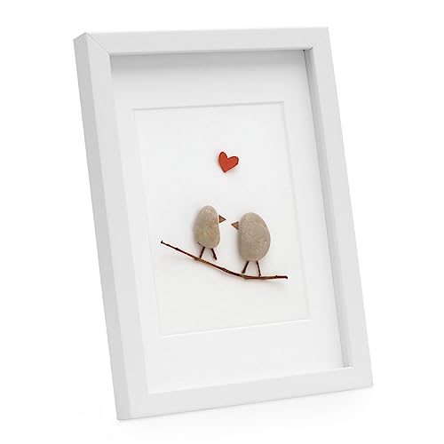 PHOTOLINI 3D Bilderrahmen zum Befüllen 21x30 A4 Weiß, 1,5 cm tiefer Objektrahmen mit Glas, tiefer Bilderrahmen A4 21x30 Holz MDF mit Passepartout, Dicker 3D Rahmen befüllbar für Gegenstände Geschenk von PHOTOLINI