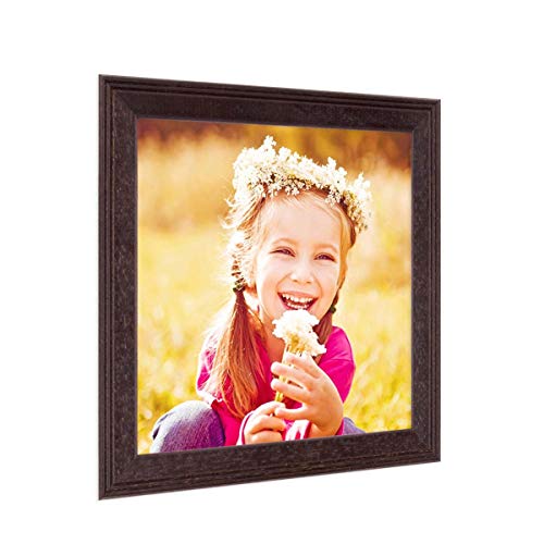 PHOTOLINI Bilderrahmen 10x10 cm Holz Nuss Landhaus-Stil, Holz-Rahmen, Made in Germany, Echtglas, zum Aufhängen & Aufstellen, mit Zubehör - perfekt für Familienfotos & Urlaubsbilder PHOTOLINI Bilderrahmen 10x10 cm Holz Nuss Landhaus-Stil, Holz-Rahmen, Made in Germany, Echtglas, zum Aufhängen & Aufstellen, mit Zubehör - perfekt für Familienfotos & Urlaubsbilder von PHOTOLINI