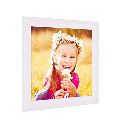 PHOTOLINI Bilderrahmen 10x10 cm Holz Weiß Landhaus-Stil, Holz-Rahmen, Made in Germany, Echtglas, zum Aufhängen & Aufstellen, mit Zubehör - perfekt für Familienfotos & Urlaubsbilder PHOTOLINI Bilderrahmen 10x10 cm Holz Weiß Landhaus-Stil, Holz-Rahmen, Made in Germany, Echtglas, zum Aufhängen & Aufstellen, mit Zubehör - perfekt für Familienfotos & Urlaubsbilder von PHOTOLINI