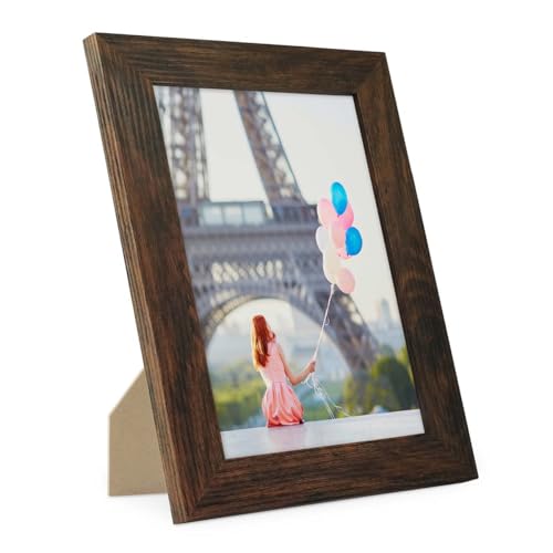 PHOTOLINI Bilderrahmen 10x15 cm MDF-Holz Eiche Dunkel, breite Rahmen, modern, bruchsicheres Acrylglas, zum Aufhängen & Aufstellen, extra Zubehör - für Ihre stilvolle Wanddekoration PHOTOLINI Bilderrahmen 10x15 cm MDF-Holz Eiche Dunkel, breite Rahmen, modern, bruchsicheres Acrylglas, zum Aufhängen & Aufstellen, extra Zubehör - für Ihre stilvolle Wanddekoration von PHOTOLINI