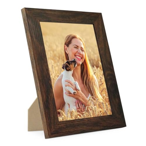 PHOTOLINI Bilderrahmen 13x18 Holz MDF Eiche Dunkel, breiter Bilderrahmen 18x13, Fotorahmen 13 x 18 cm mit Acrylglas, Picture Frame 18x13 zum Aufhängen & Aufstellen, Bilder Rahmen 13x18 für Fotos PHOTOLINI Bilderrahmen 13x18 Holz MDF Eiche Dunkel, breiter Bilderrahmen 18x13, Fotorahmen 13 x 18 cm mit Acrylglas, Picture Frame 18x13 zum Aufhängen & Aufstellen, Bilder Rahmen 13x18 für Fotos von PHOTOLINI