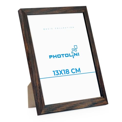 PHOTOLINI Bilderrahmen 13x18 Eiche Dunkel, Bilderrahmen 13x18 Holz MDF, Fotorahmen 13 x 18 mit Acrylglas, Bilder Rahmen 13 x18 Aufhängen & Aufstellen, Picture Frame mit Zubehör für Fotos, Poster PHOTOLINI Bilderrahmen 13x18 Eiche Dunkel, Bilderrahmen 13x18 Holz MDF, Fotorahmen 13 x 18 mit Acrylglas, Bilder Rahmen 13 x18 Aufhängen & Aufstellen, Picture Frame mit Zubehör für Fotos, Poster von PHOTOLINI
