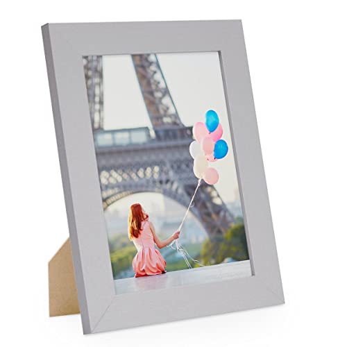PHOTOLINI Bilderrahmen 13x18 Silber Holz MDF, breiter Bilderrahmen 18x13, Fotorahmen 13 x 18 cm mit Acrylglas, Picture Frame 18x13 zum Aufhängen & Aufstellen, Bilder Rahmen 13x18 silber für Fotos PHOTOLINI Bilderrahmen 13x18 Silber Holz MDF, breiter Bilderrahmen 18x13, Fotorahmen 13 x 18 cm mit Acrylglas, Picture Frame 18x13 zum Aufhängen & Aufstellen, Bilder Rahmen 13x18 silber für Fotos von PHOTOLINI