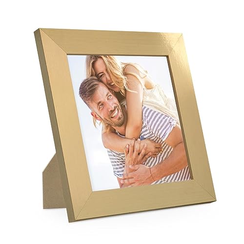 PHOTOLINI Bilderrahmen 15x15 cm Gold MDF-Holz, breite Rahmen, modern, bruchsicheres Acrylglas, zum Aufhängen & Aufstellen, extra Zubehör - für Ihre stilvolle Wanddekoration PHOTOLINI Bilderrahmen 15x15 cm Gold MDF-Holz, breite Rahmen, modern, bruchsicheres Acrylglas, zum Aufhängen & Aufstellen, extra Zubehör - für Ihre stilvolle Wanddekoration von PHOTOLINI