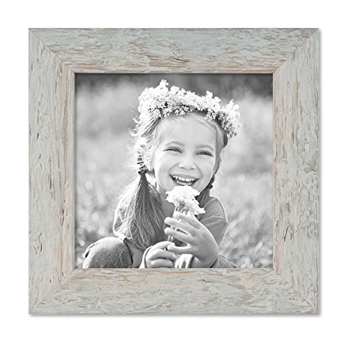 PHOTOLINI Bilderrahmen 15x15 cm Holz Grau, Echtholz-Rahmen rustikal, Strandhaus, Made in Germany, Echtglas, zum Aufhängen & Aufstellen, extra Zubehör - Treibholzlook mit einem Hauch Küstenflair PHOTOLINI Bilderrahmen 15x15 cm Holz Grau, Echtholz-Rahmen rustikal, Strandhaus, Made in Germany, Echtglas, zum Aufhängen & Aufstellen, extra Zubehör - Treibholzlook mit einem Hauch Küstenflair von PHOTOLINI