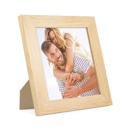 PHOTOLINI Bilderrahmen 15x15 cm MDF-Holz Natur, breite Rahmen, modern, bruchsicheres Acrylglas, zum Aufhängen & Aufstellen, extra Zubehör - für Ihre stilvolle Wanddekoration PHOTOLINI Bilderrahmen 15x15 cm MDF-Holz Natur, breite Rahmen, modern, bruchsicheres Acrylglas, zum Aufhängen & Aufstellen, extra Zubehör - für Ihre stilvolle Wanddekoration von PHOTOLINI