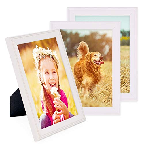 PHOTOLINI Bilderrahmen 15x20 cm Holz Weiß Landhaus-Stil, 3er Set Holz-Rahmen, Made in Germany, Echtglas, zum Aufhängen & Aufstellen, mit Zubehör - perfekt für Familienfotos & Urlaubsbilder PHOTOLINI Bilderrahmen 15x20 cm Holz Weiß Landhaus-Stil, 3er Set Holz-Rahmen, Made in Germany, Echtglas, zum Aufhängen & Aufstellen, mit Zubehör - perfekt für Familienfotos & Urlaubsbilder von PHOTOLINI