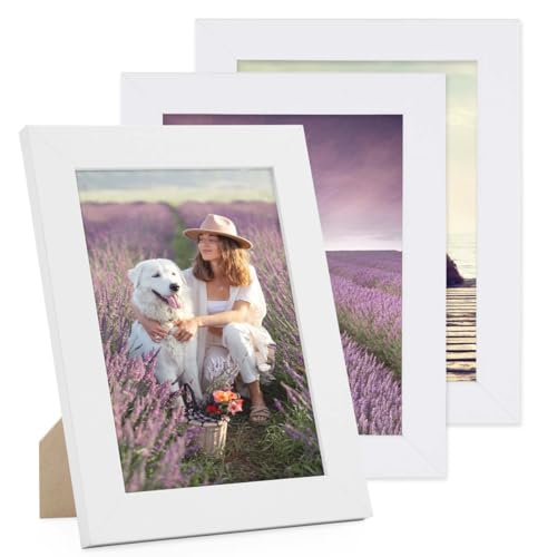 PHOTOLINI Bilderrahmen 15x20 weiß Holz MDF, 3er Set breite Bilderrahmen 20x15 weiß, Picture Frame mit Acrylglas, Bilderrahmen 15 x 20 cm zum Aufhängen & Aufstellen, Rahmen 15x20 mit Zubehör PHOTOLINI Bilderrahmen 15x20 weiß Holz MDF, 3er Set breite Bilderrahmen 20x15 weiß, Picture Frame mit Acrylglas, Bilderrahmen 15 x 20 cm zum Aufhängen & Aufstellen, Rahmen 15x20 mit Zubehör von PHOTOLINI