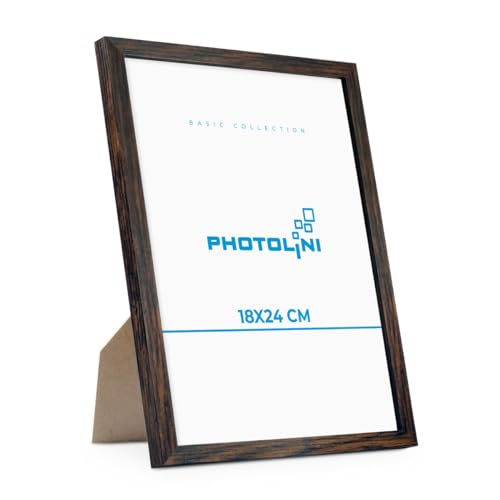 PHOTOLINI Bilderrahmen 18x24 Eiche Dunkel aus MDF-Holz Poster-Rahmen, bruchsicheres Acrylglas, zum Aufhängen & Aufstellen, extra Zubehör - für Fotos & Poster PHOTOLINI Bilderrahmen 18x24 Eiche Dunkel aus MDF-Holz Poster-Rahmen, bruchsicheres Acrylglas, zum Aufhängen & Aufstellen, extra Zubehör - für Fotos & Poster von PHOTOLINI