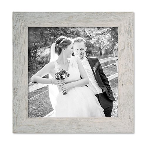 PHOTOLINI Bilderrahmen 20x20 cm Holz Grau, quadratisch, Echtholz-Rahmen rustikal, Strandhaus, Made in Germany, Echtglas, zum Aufhängen, extra Zubehör - Treibholzlook mit einem Hauch Küstenflair PHOTOLINI Bilderrahmen 20x20 cm Holz Grau, quadratisch, Echtholz-Rahmen rustikal, Strandhaus, Made in Germany, Echtglas, zum Aufhängen, extra Zubehör - Treibholzlook mit einem Hauch Küstenflair von PHOTOLINI