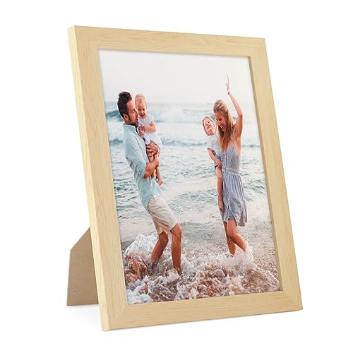 PHOTOLINI Bilderrahmen 20x25 cm MDF-Holz Natur, breite Rahmen, modern, bruchsicheres Acrylglas, zum Aufhängen & Aufstellen, extra Zubehör - für Ihre stilvolle Wanddekoration PHOTOLINI Bilderrahmen 20x25 cm MDF-Holz Natur, breite Rahmen, modern, bruchsicheres Acrylglas, zum Aufhängen & Aufstellen, extra Zubehör - für Ihre stilvolle Wanddekoration von PHOTOLINI