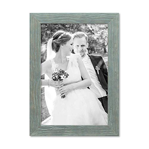 PHOTOLINI Bilderrahmen 20x30 cm Holz Blau, Echtholz-Rahmen rustikal, Strandhaus, Made in Germany, Echtglas, zum Aufhängen, extra Zubehör - Treibholzlook mit einem Hauch Küstenflair PHOTOLINI Bilderrahmen 20x30 cm Holz Blau, Echtholz-Rahmen rustikal, Strandhaus, Made in Germany, Echtglas, zum Aufhängen, extra Zubehör - Treibholzlook mit einem Hauch Küstenflair von PHOTOLINI