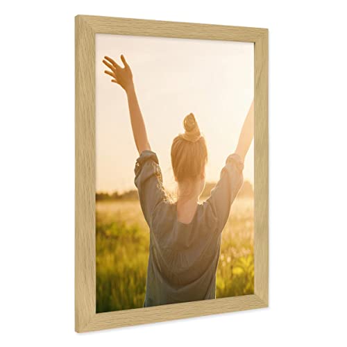 PHOTOLINI Bilderrahmen 30x40 Holz Eiche, breite Rahmen 30x40 Holz mit Acrylglas, picture frame 30 x 40 zum Aufhängen, Bilderrahmen 40x30 cm plus Zubehör - zur Fotorahmen Wanddekoration PHOTOLINI Bilderrahmen 30x40 Holz Eiche, breite Rahmen 30x40 Holz mit Acrylglas, picture frame 30 x 40 zum Aufhängen, Bilderrahmen 40x30 cm plus Zubehör - zur Fotorahmen Wanddekoration von PHOTOLINI