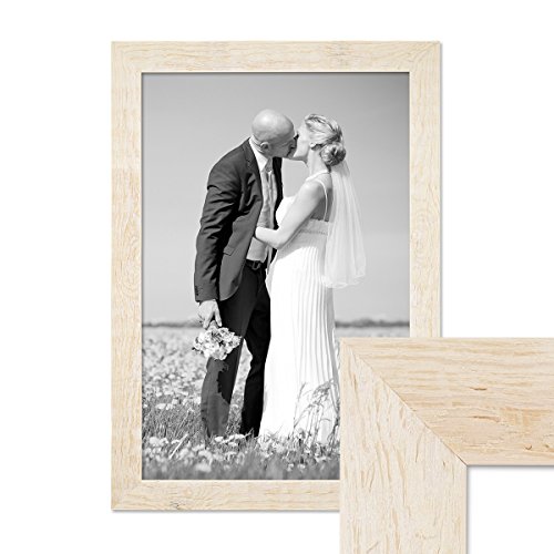 PHOTOLINI Bilderrahmen 30x40 cm Holz Weiß, Echtholz-Rahmen rustikal, Strandhaus, Made in Germany, Echtglas, zum Aufhängen, extra Zubehör - Treibholzlook mit einem Hauch Küstenflair PHOTOLINI Bilderrahmen 30x40 cm Holz Weiß, Echtholz-Rahmen rustikal, Strandhaus, Made in Germany, Echtglas, zum Aufhängen, extra Zubehör - Treibholzlook mit einem Hauch Küstenflair von PHOTOLINI