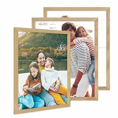 PHOTOLINI Bilderrahmen 40x50 Holz Eiche, 3er Set breite Eiche Bilderrahmen 50x40 Holz, bruchsicheres Acrylglas, Rahmen 40x50 zum Aufhängen & Zubehör - Picture Frames für Ihre stilvolle Wanddekoration PHOTOLINI Bilderrahmen 40x50 Holz Eiche, 3er Set breite Eiche Bilderrahmen 50x40 Holz, bruchsicheres Acrylglas, Rahmen 40x50 zum Aufhängen & Zubehör - Picture Frames für Ihre stilvolle Wanddekoration von PHOTOLINI