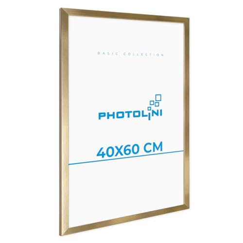 PHOTOLINI Bilderrahmen gold 40x60 Holz MDF, Bilderrahmen 60x40, bruchsicheres Acrylglas im Rahmen 60 x 40, picture frame 40 x 60 zum Aufhängen, extra Zubehör - für 40x60 cm Fotos & Poster PHOTOLINI Bilderrahmen gold 40x60 Holz MDF, Bilderrahmen 60x40, bruchsicheres Acrylglas im Rahmen 60 x 40, picture frame 40 x 60 zum Aufhängen, extra Zubehör - für 40x60 cm Fotos & Poster von PHOTOLINI