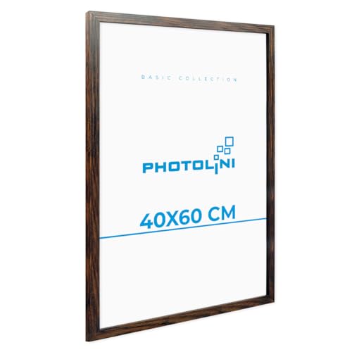 PHOTOLINI Bilderrahmen 40x60 Eiche Dunkel Holz MDF, Bilderrahmen 60x40, bruchsicheres Acrylglas im Rahmen 60 x 40, picture frame 40 x 60 zum Aufhängen, extra Zubehör - für 40x60 cm Fotos & Poster PHOTOLINI Bilderrahmen 40x60 Eiche Dunkel Holz MDF, Bilderrahmen 60x40, bruchsicheres Acrylglas im Rahmen 60 x 40, picture frame 40 x 60 zum Aufhängen, extra Zubehör - für 40x60 cm Fotos & Poster von PHOTOLINI