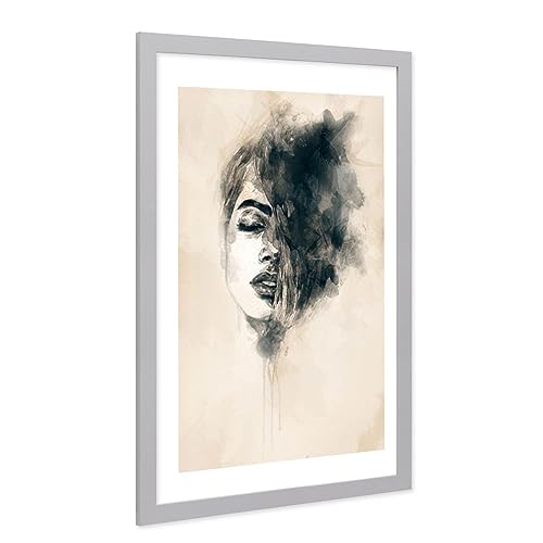 PHOTOLINI Bilderrahmen 40x60 Silber Holz MDF, moderner breiter Rahmen 40 x 60, bruchsicheres Acrylglas, Bilderrahmen 60x40 silber zum Aufhängen, extra Zubehör - für Ihre stilvolle Wanddekoration PHOTOLINI Bilderrahmen 40x60 Silber Holz MDF, moderner breiter Rahmen 40 x 60, bruchsicheres Acrylglas, Bilderrahmen 60x40 silber zum Aufhängen, extra Zubehör - für Ihre stilvolle Wanddekoration von PHOTOLINI