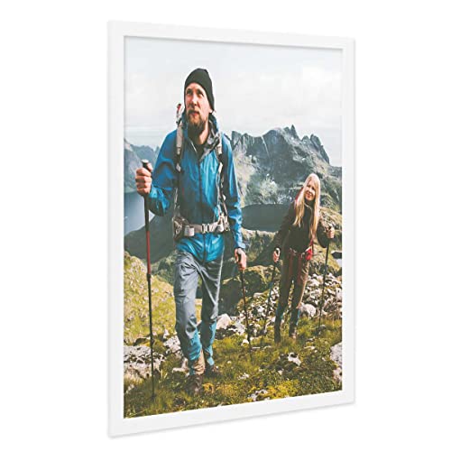 PHOTOLINI Bilderrahmen 50x70 Weiss, Puzzle Rahmen 50x70 Holz MDF mit Acrylglas, Bilderrahmen 70x50 groß zum Aufhängen, Picture Frame Rahmen 70x50 mit Zubehör, Posterrahmen für Fotos & Poster PHOTOLINI Bilderrahmen 50x70 Weiss, Puzzle Rahmen 50x70 Holz MDF mit Acrylglas, Bilderrahmen 70x50 groß zum Aufhängen, Picture Frame Rahmen 70x50 mit Zubehör, Posterrahmen für Fotos & Poster von PHOTOLINI