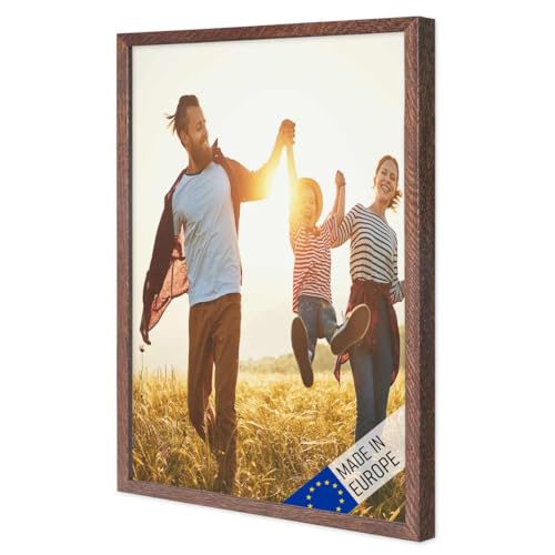 PHOTOLINI Bilderrahmen Holz A3 30x42 Eiche Dunkel, Holzbilderrahmen DIN A3 Made in EU, bruchsicheres Acrylglas, zum Aufhängen, extra Zubehör - für Ihre liebsten Fotos & Bilder PHOTOLINI Bilderrahmen Holz A3 30x42 Eiche Dunkel, Holzbilderrahmen DIN A3 Made in EU, bruchsicheres Acrylglas, zum Aufhängen, extra Zubehör - für Ihre liebsten Fotos & Bilder von PHOTOLINI