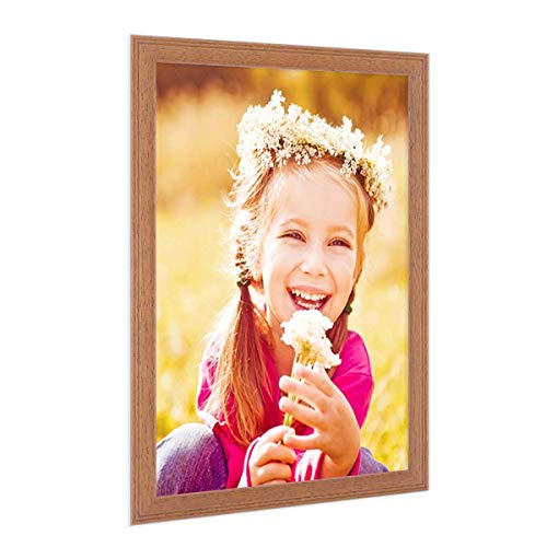 PHOTOLINI Bilderrahmen A4 21x30 cm Holz Eiche-Optik Landhaus-Stil, Holz-Rahmen, Made in Germany, Echtglas, zum Aufhängen, mit Zubehör - perfekt für Familienfotos & Urlaubsbilder PHOTOLINI Bilderrahmen A4 21x30 cm Holz Eiche-Optik Landhaus-Stil, Holz-Rahmen, Made in Germany, Echtglas, zum Aufhängen, mit Zubehör - perfekt für Familienfotos & Urlaubsbilder von PHOTOLINI